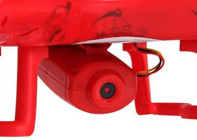 Alt view image 6 of 10 - Angry Birds Licensed Red Squak-Copter 4.5CH 2.4GHz RC Camera Drone