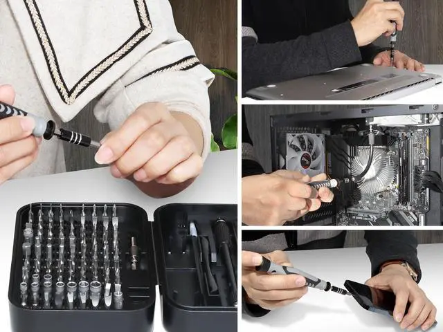 Alt view image 6 of 7 - Rosewill 131-Piece Precision Screwdriver Toolkit for Home/Office Electronics Repair - 120 CRV Bits, Flexible Extension Shaft, Metal Prying Knife and More for Computer and Mobile Device Fix (RTK-046)