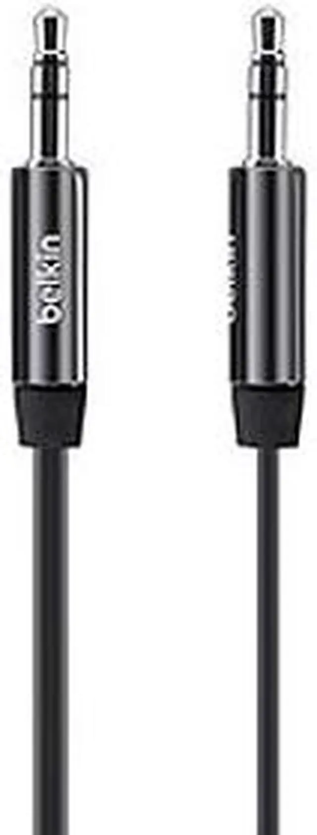 Main image of Belkin 3.5mm plug MIXIT Flat Aux Cable (3 Feet) - Black