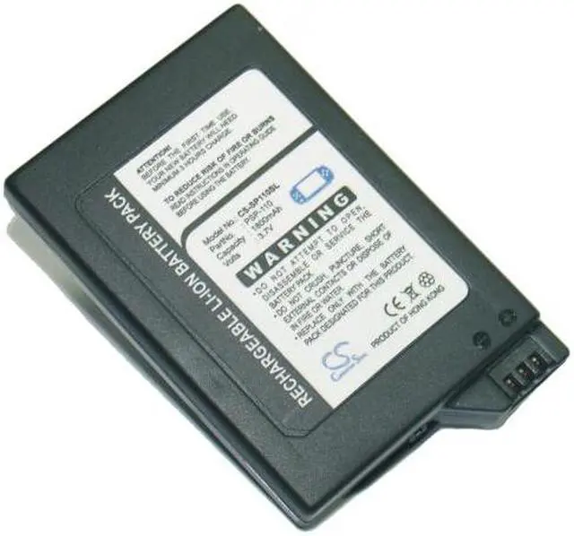 Alt view image 3 of 10 - Fosmon Technology Lithium Polymer Battery For Sony PSP-1000, PSP-1000G1, PSP-1000G1W, PSP-1000KCW - 1800mAh