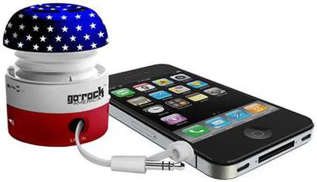 Main image of Go-Rock American Mini Portable Speakers with Built-in Rechargeable Lithium Battery