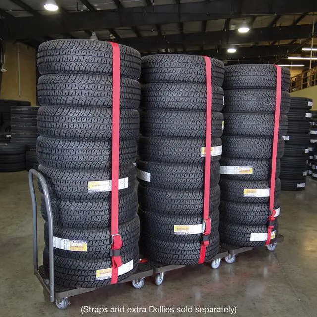 Alt view image 9 of 9 - Snap-Loc 1200 Lb Professional E-Track Push Cart Dolly Black, Safely Moves More In Less Time With Easy Rolling Casters, Removeable Push Bar And Optional E-Strap Safety Attachment! SL1200P4TB