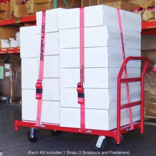 Alt view image 6 of 6 - Snap-Loc Cart Strap Anchor Kit with 2 x 16 in. Cam for Platform Trucks