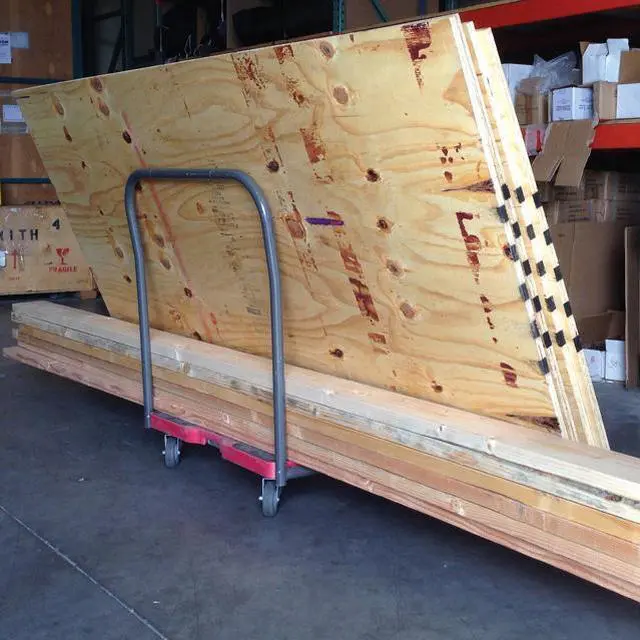 Alt view image 9 of 16 - Snap-Loc 1200 Lb Professional E-Track Panel Cart Dolly Red, Safely Moves More In Less Time With Easy Rolling Casters, Removeable Panel Bars, Optional E-Strap Safety Attachment! SL1200PC4TR