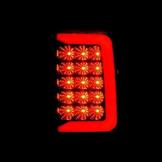 Alt view image 2 of 3 - CG Ford Ranger 93-97 Led Tail Lights Black Housing Smoke Lens (W/ C Light Bar) 03-FR93TLEDJMSM-C
