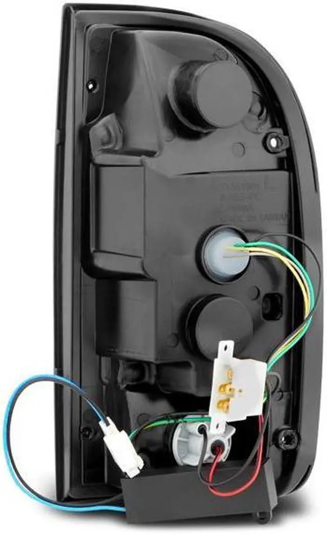 Alt view image 2 of 7 - CG Toyota Tacoma 95-04 Led Tail Lights Chrome Housing Clear Lens W/ C Light Bar 
 03-TT95TLEDAC-C