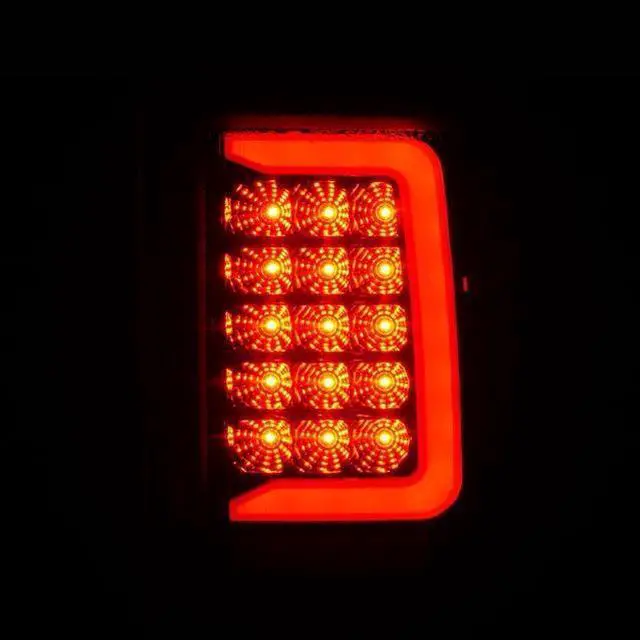 Alt view image 2 of 3 - CG Ford Ranger 93-97 Led Tail Lights Black Housing Clear Lens (W/ C Light Bar) 03-FR93TLEDJM-C