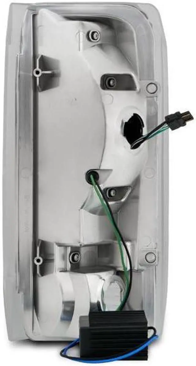 Alt view image 3 of 3 - CG Ford F-Series 87-97/Bronco 92-96 Tail Lights Chrome Housing Clear Lens W/C Bar 03-FF89TLEDAC-C