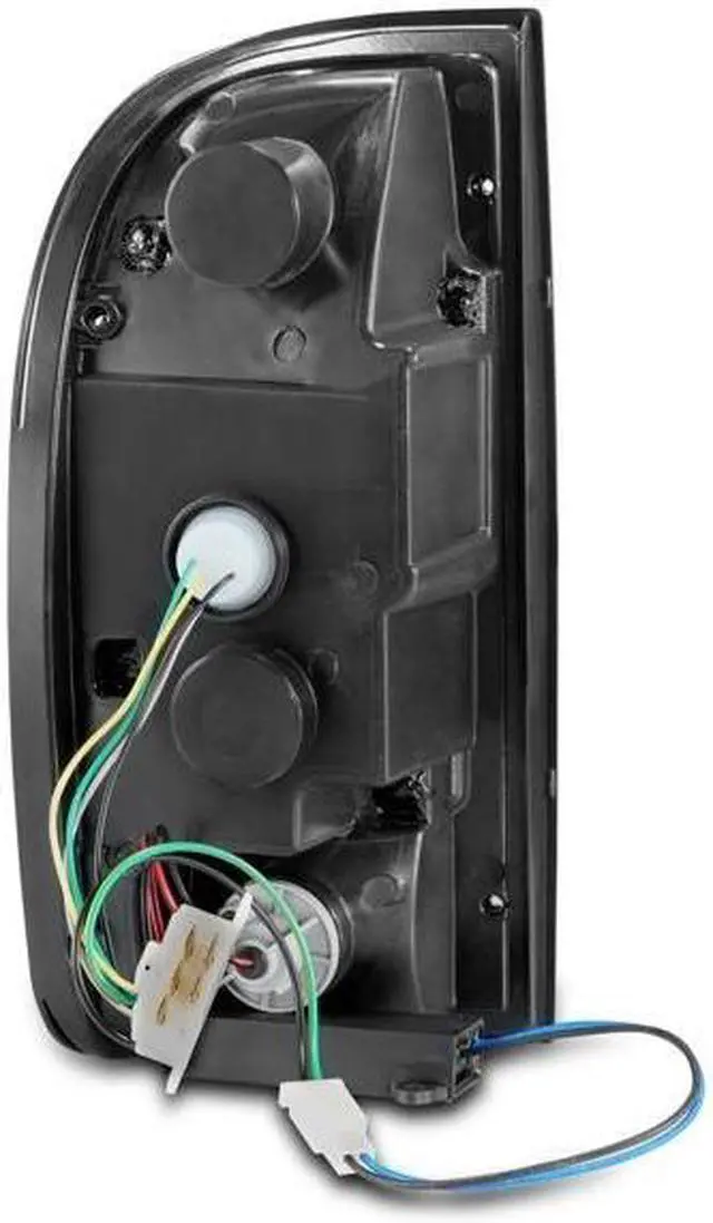Alt view image 4 of 4 - CG Toyota Tacoma 95-04 Led Tail Lights Black Housing Smoke Lens W/ C Light Bar 03-TT95TLEDJMSM-C