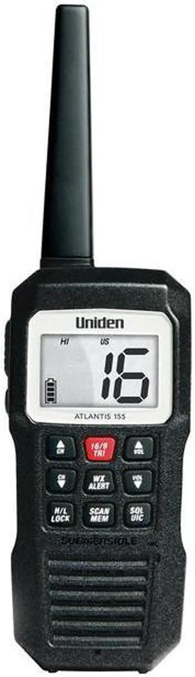 Alt view image 10 of 19 - UNIDEN Handheld 2-Way VHF Marine Radio Floating ATLANTIS 155