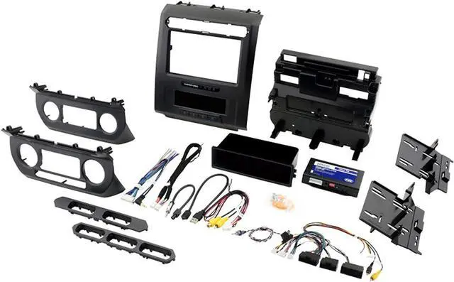 Alt view image 2 of 12 - PAC RPK4-FD2101 Complete Radio Replacement Kit with Integrated Climate Controls for select 2015+ Ford F150s with 8 Disp