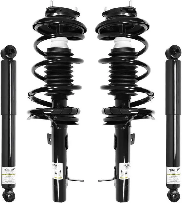 Main image of Unity Automotive 4-11061-252020-001 Fnt & Rr Complete Strut Assembly Shock Kit For 2000-2005 Ford Focus
