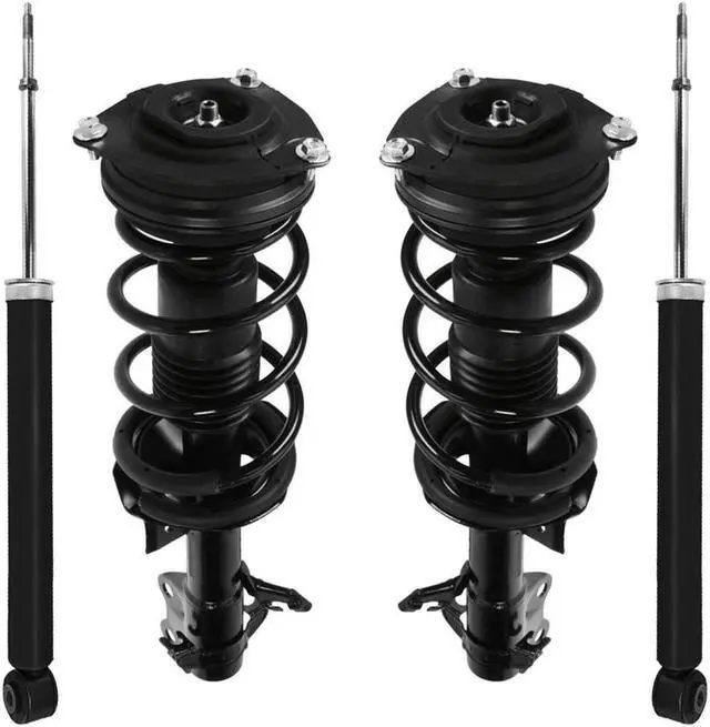 Main image of Unity Automotive 4-11353-255700-001 Fnt & Rr Complete Strut Assembly Shock Kit For 2007-2012 Nissan Versa