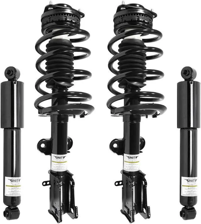 Main image of Unity Automotive 4-11970-253050-001 Fnt & Rr Complete Strut Assembly Shock Kit For 2008-2014 Chrysler Town & Country, 2008-2014 Dodge Caravan