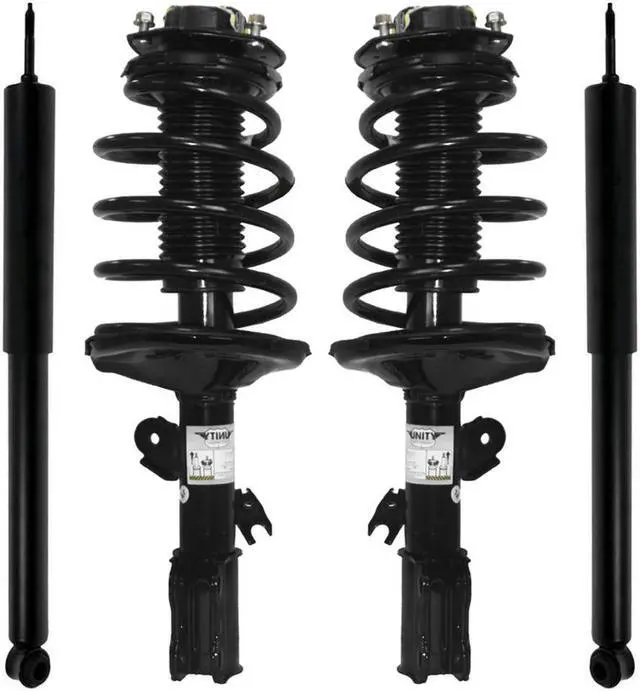 Main image of Unity Automotive 4-11961-254080-001 Fnt & Rr Complete Strut Assembly Shock Kit For 1998-2003 Toyota Sienna