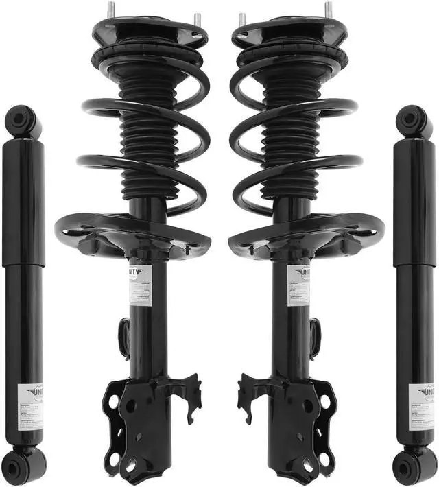 Main image of Unity Automotive 4-11253-254060-001 Fnt & Rr Complete Strut Assembly Shock Kit For 2006-2008 Toyota Rav4