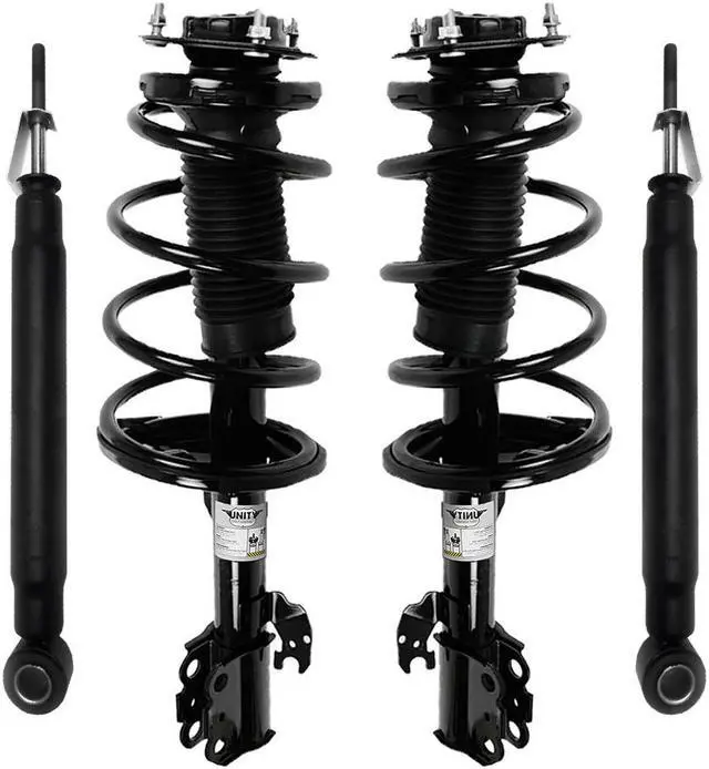 Main image of Unity Automotive 4-11981-254040-001 Fnt & Rr Complete Strut Assembly Shock Kit For 2005-2010 Toyota Sienna