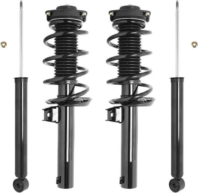 Main image of Unity Automotive 4-11090-257070-001 Fnt & Rr Complete Strut Assembly Shock Kit For 2009-2014 Volkswagen Tiguan 2.0L