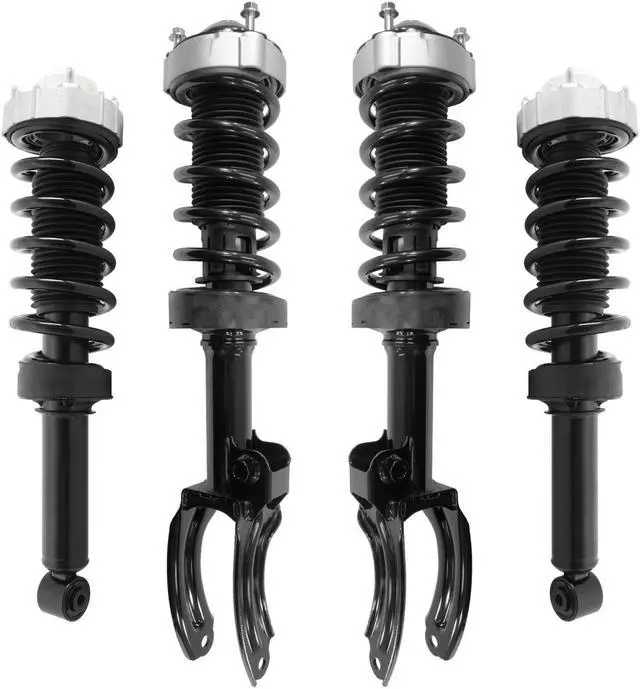 Main image of Unity Automotive 4-11147-15240-001 Front & Rear Complete Strut Assembly Kit For 2011-2016 Porsche Cayenne