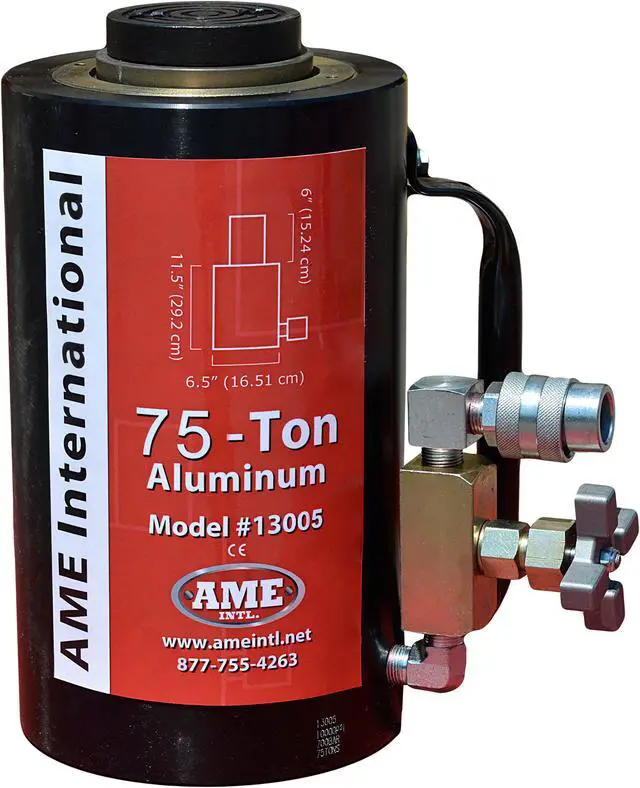 Main image of AME 75 Ton Aluminum Jack 6" Stroke 13005