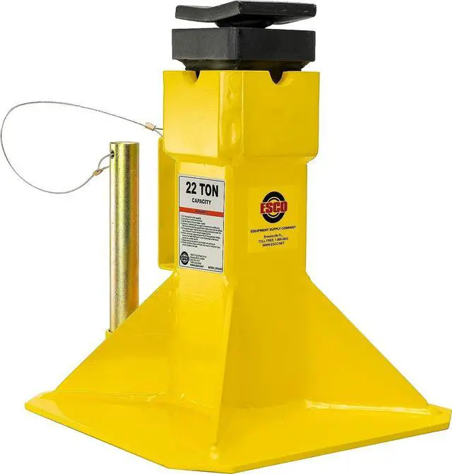 Alt view image 4 of 6 - Esco 22 Ton Heavy Duty Jack Support Stands with Threaded Adjustable Post, 1 Pair