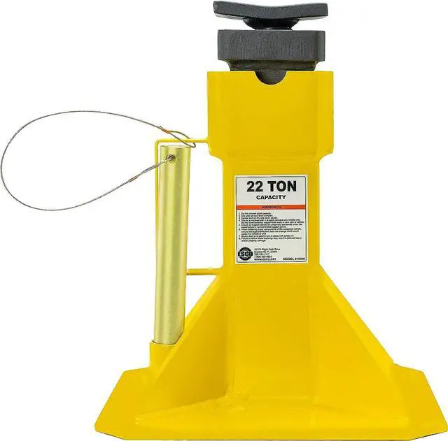 Alt view image 5 of 6 - Esco 22 Ton Heavy Duty Jack Support Stands with Threaded Adjustable Post, 1 Pair