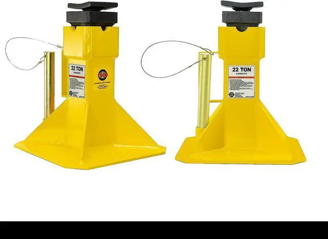 Alt view image 6 of 6 - Esco 22 Ton Heavy Duty Jack Support Stands with Threaded Adjustable Post, 1 Pair