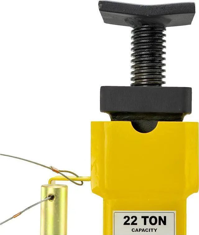 Alt view image 3 of 6 - Esco 22 Ton Heavy Duty Jack Support Stands with Threaded Adjustable Post, 1 Pair