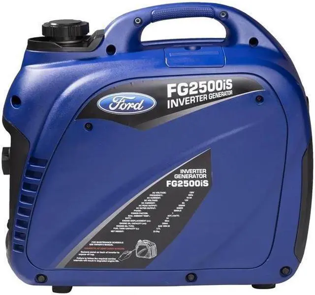 Alt view image 4 of 7 - Ford 2500W Gas Powered Portable Inverter Generator - Compact and Lightweight Design with Parallel Capability - Produces Clean, Stable Power - CARB Compliant - FG2500IS