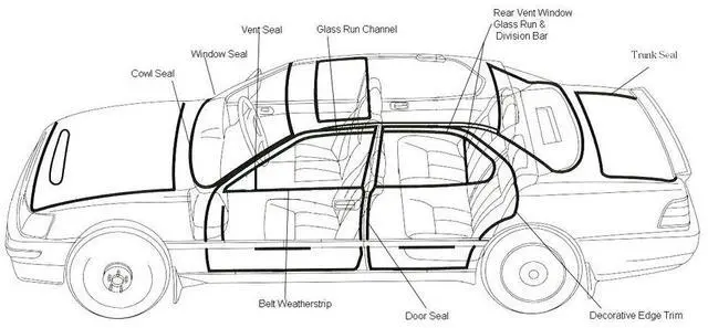Alt view image 2 of 2 - Fairchild Door Seal For 86-97 Ford Aerostar F3010
