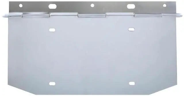 Main image of United Pacific 10511 Heavy-Duty Chrome License Plate Angled Holder w/Hinge, Steel Construction, Strong Hinge  ONE Unit