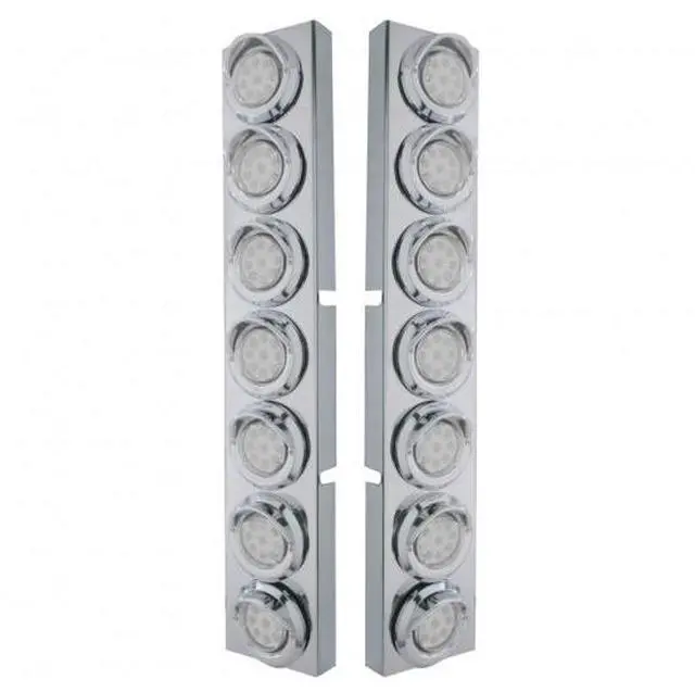 Main image of UPI 33627 Air Cleaner Light Bar, Front, Stainless Steel, with Bracket