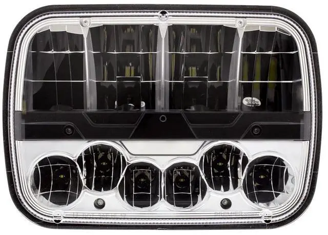 Main image of United Pacific 31087 High Power LED 5-inch x7-inch Headlight With Polycarbonate