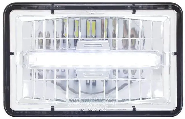 Main image of United Pacific 31153 ULTRALIT 4x 6 Rectangular LED Headlight w/White LED Posit