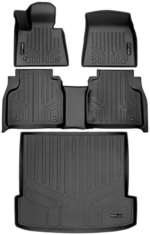 Main image of SMARTLINER Custom Fit All Weather Protection Protection Black 2 Row Floor Mat Liner Set Compatible With 2023-2024 BMW XM