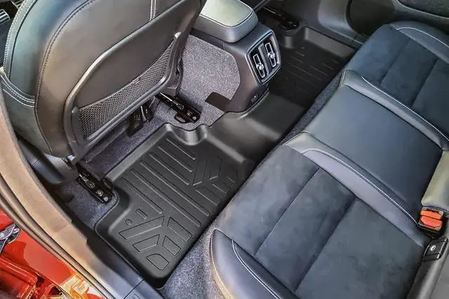 Alt view image 4 of 7 - SMARTLINER Custom Fit All Weather 2 Row Floor Mats & Cargo Liner Set Black Compatible With 2021-2023 Volvo XC40 Recharge