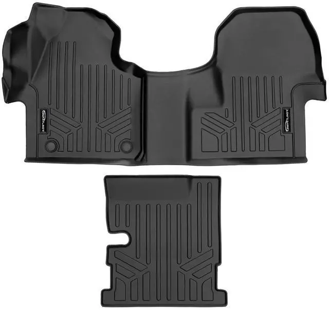 Main image of SMARTLINER Custom Fit All Weather Black 1st Row & Center Aisle Liner Compatible With 2019-2023 Mercedes-Benz Sprinter with 1st Row Bucket Seats (Does Not Fit Passenger Van, Crew Van or RV Models)