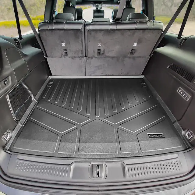 Alt view image 2 of 4 - SMARTLINER All Weather Custom Fit Black Cargo Liner Behind the 3rd Row Compatible With 2023-2024 Jeep Grand Wagoneer L