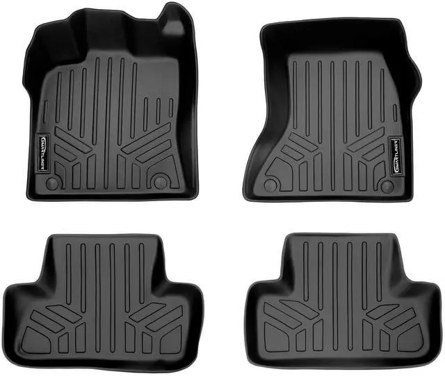Main image of SMARTLINER Custom Fit All Weather Protection Black 2 Row Floor Liners Compatible With 2009-2017 Audi Q5 (Fits All Models)