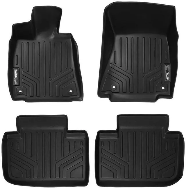Main image of SMARTLINER Custom Fit Floor Mats 2 Row Liner Set Black Compatible With 2014-2021 Lexus IS Sedan Rear Wheel Drive Only