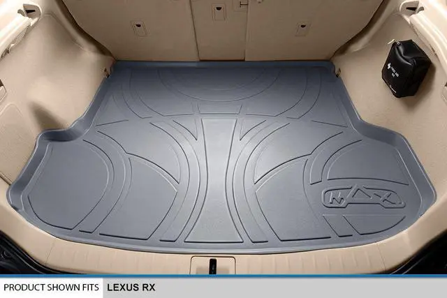 Alt view image 2 of 7 - SMARTLINER All Weather Custom Fit Cargo Trunk Liner Floor Mat Grey Compatible With 2010-2015 Lexus RX350 / RX450h