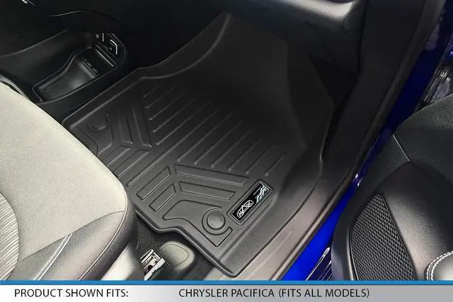 Alt view image 3 of 7 - SMARTLINER 3 Row Liner Set Black Compatible With 2017-2024 Chrysler Pacifica 7 or 8 Passenger Model (No Hybrid Models) and 2020 Voyager