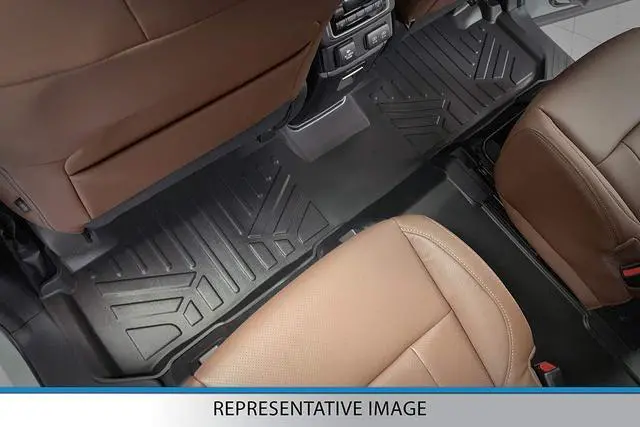 Alt view image 4 of 7 - SMARTLINER Custom Fit Floor Mats 3 Row Liner Set Black Compatible With 2017-2024 Chrysler Pacifica Hybrid Model Only