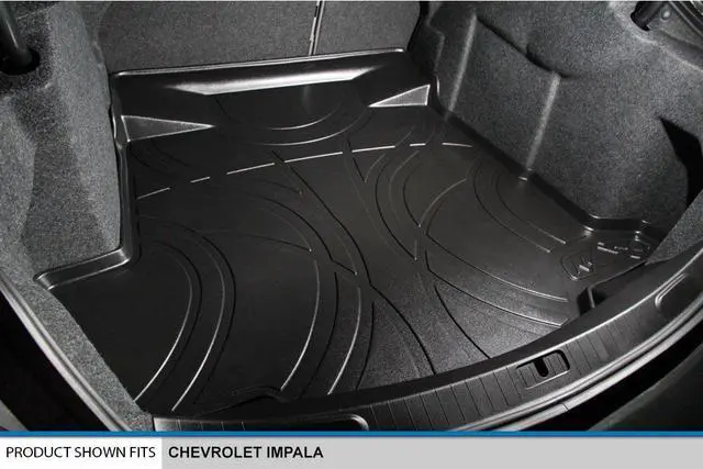 Alt view image 2 of 7 - SMARTLINER Custom Fit All Weather Protection Black Cargo Liner behind the 2nd Row Seats Compatible With 2014-2020 Chevrolet Impala (Only Fits Models with no Auto Stop/Start. Non Eco Models)