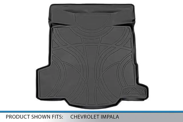 Alt view image 3 of 7 - SMARTLINER Custom Fit All Weather Protection Black Cargo Liner behind the 2nd Row Seats Compatible With 2014-2020 Chevrolet Impala (Only Fits Models with no Auto Stop/Start. Non Eco Models)