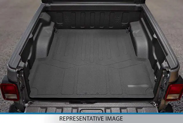 Alt view image 2 of 3 - SMARTLINER Truck Rugged Rubber Bed Mat Liner Compatible With 2019-21 Silverado / GMC Sierra Only Fits Crew Cab with 5'8" Short Bed