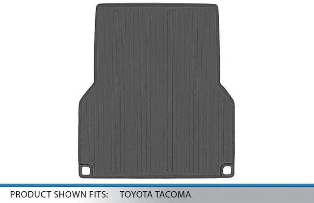 Alt view image 3 of 3 - SMARTLINER All Weather Custom Fit 5ft Rugged Rubber Bed Mat Compatible With 2005-2021 Toyota Tacoma