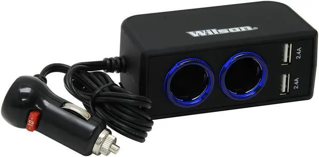Main image of Wilson Antennas 12-Volt Dual 2.4A USB Adapter with 3' Cord 12-Volt Adapters