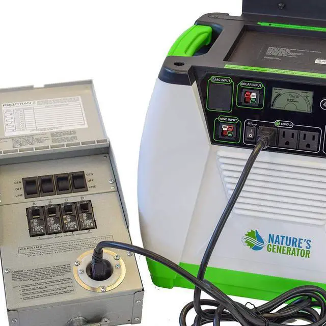 Alt view image 2 of 7 - Nature's Generator GOLD System - Power Transfer Edition System Powered Portable Generator HKNGAUPE