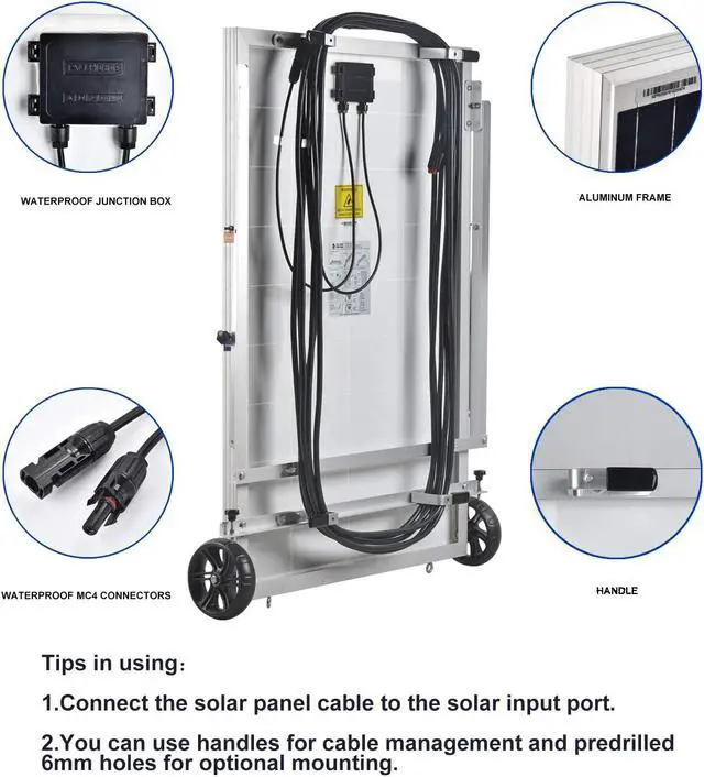 Alt view image 6 of 7 - Nature's Generator Elite - Gold System:3600W Solar & Wind Powered Pure Sine Wave Off-Grid Nature's Generator Elite+2pcs 100W Solar Panel HKNGAUEL